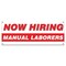 Signmission Now Hiring Manual Laborers Banner Apply Inside Accepting Application Single Sided B-30274 - alternate 1